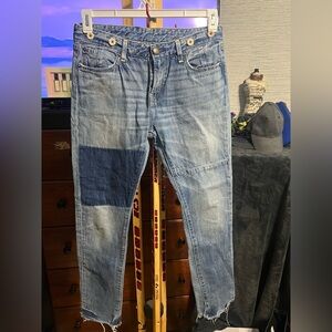 RARE Levi's SAMPLE "Handmade By Levi's" Patchwork Suspender Jeans